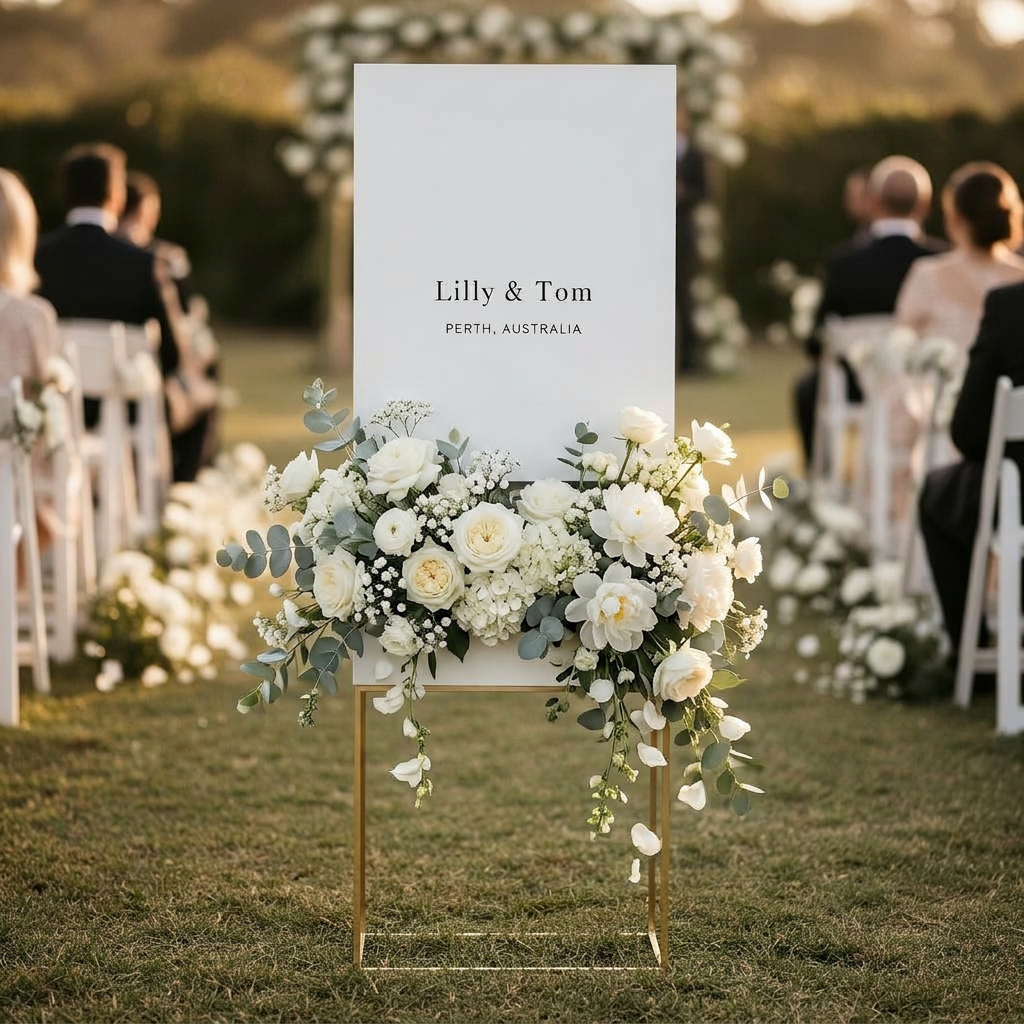Flower Box Welcome Sign